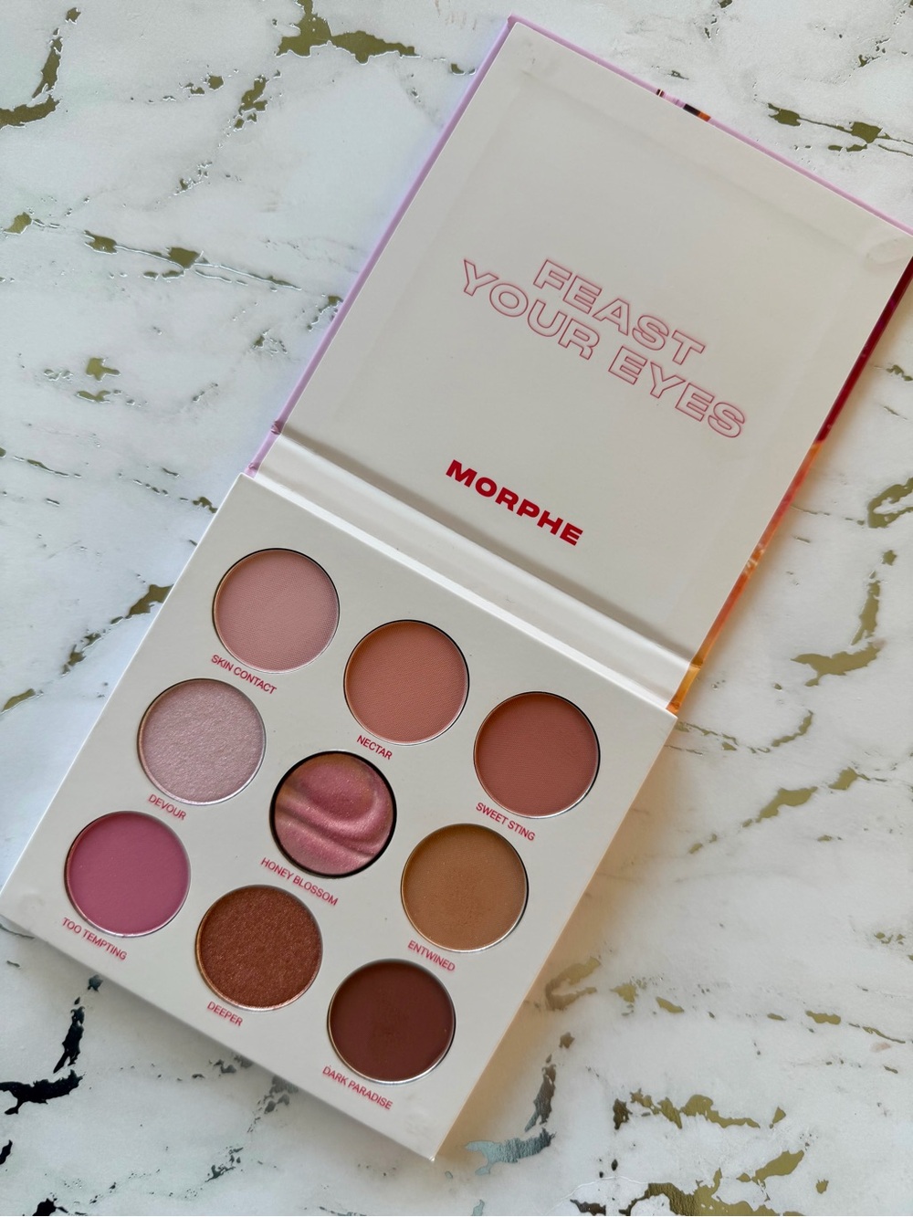 NWOT Morphe Feast Your Eyes Pink & Brown Eyeshadow Palette